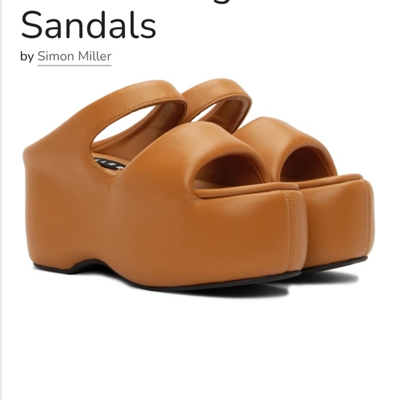 Simon Miller Orange Platform Sandals - Picture 4 of 8